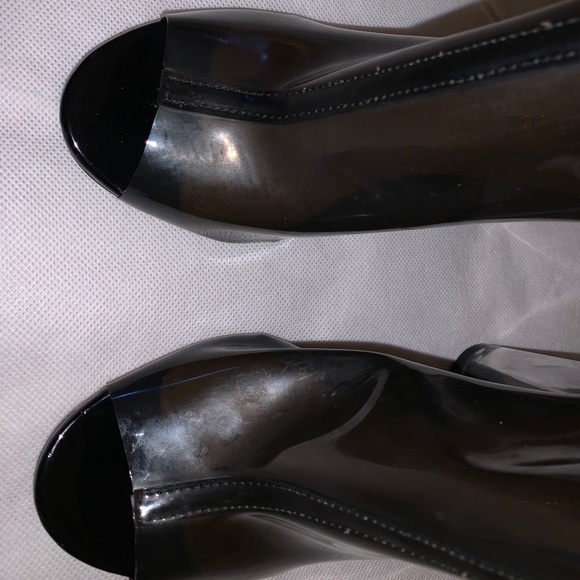 🎈🎊🔥HOST PICK🎉🚨🎈Pre Loved clear plastic ankle boots clear heel🔥 - Picture 10 of 16